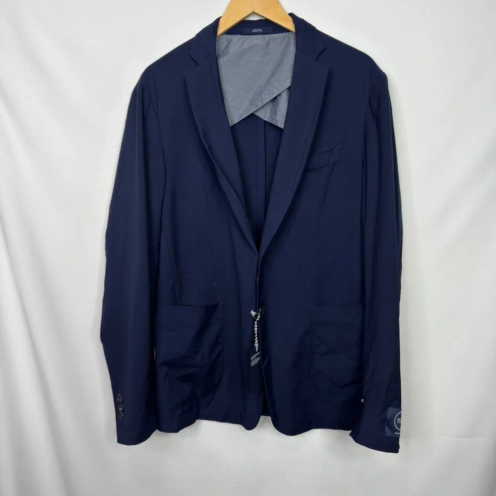 1901 Mens 42R Navy Blue Wool Blazer Sport Coat Made in Italy NEW